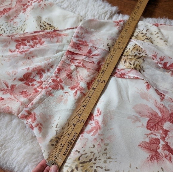 August SILK y2k animal and floral print midi dress 10 - Picture 10 of 15